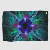 Serviette De Golf L'art Abstrait des yeux (Horizontal)
