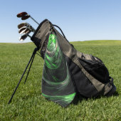 Serviette De Golf L'art Abstrait vert du monde entier (Vert)