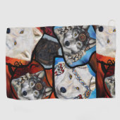 SERVIETTE DE GOLF L'ART DU LOUP DU SUD-OUEST (Horizontal)