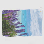 Serviette De Golf lavande sur le lac (Horizontal)