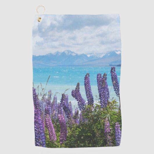 Serviette De Golf lavande sur le lac (Devant)