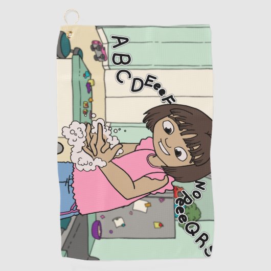 Serviette De Golf Laver les mains (Devant)