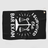 Serviette De Golf Lawyer Survived The Bar Exam (Horizontal)