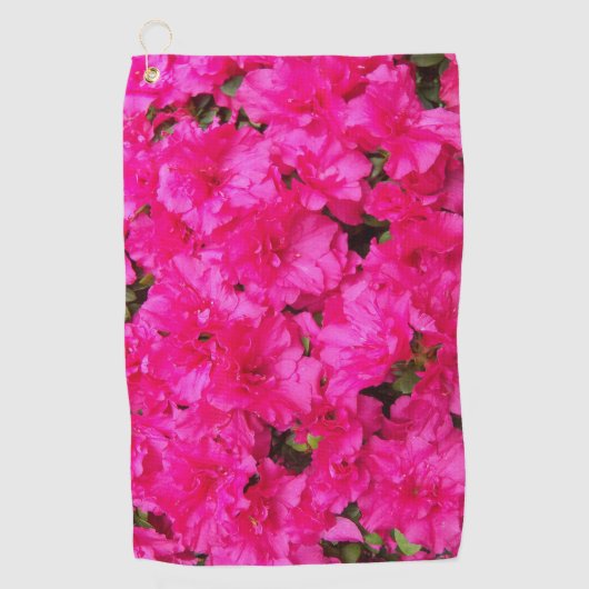 Serviette De Golf L'Azalée rose fleurit (Devant)