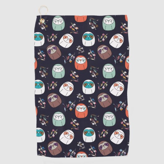 Serviette De Golf Lazy Sloth (Devant)