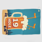 Serviette De Golf Le 19ème trou : La retraite d'un golfeur (Horizontal)