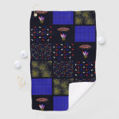 Serviette De Golf Le 4 juillet Patchwork Motif - le 4 juillet (En situation)