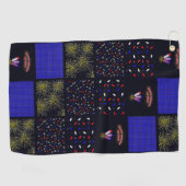 Serviette De Golf Le 4 juillet Patchwork Motif - le 4 juillet (Horizontal)