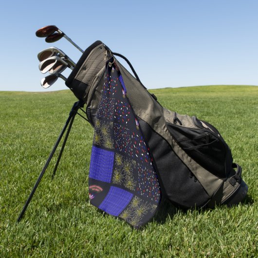 Serviette De Golf Le 4 juillet Patchwork Motif - le 4 juillet (Vert)