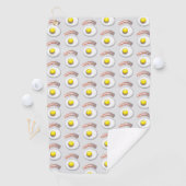Serviette De Golf Le bacon et l'œuf du golfeur (En situation)