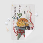 Serviette De Golf Le baiser de la sorcière : Jack-o'-lantern à Hallo (En situation)