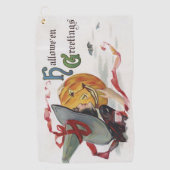 Serviette De Golf Le baiser de la sorcière : Jack-o'-lantern à Hallo (Devant)