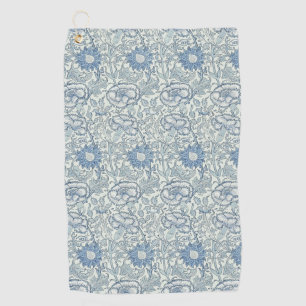 Serviette De Golf Le beau motif floral de William Morris, bleu,