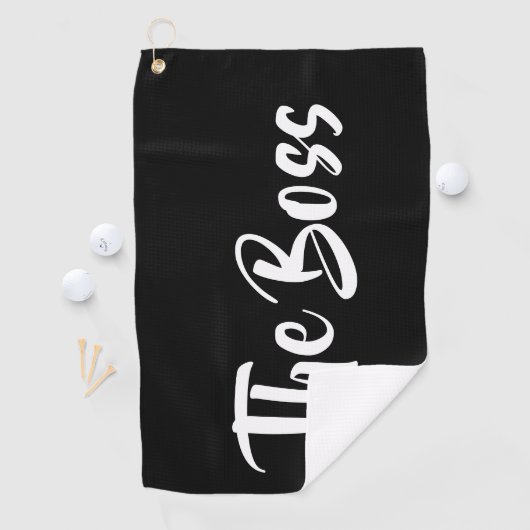 SERVIETTE DE GOLF LE BOSS (En situation)