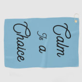 Serviette De Golf Le calme est un choix   (Horizontal)