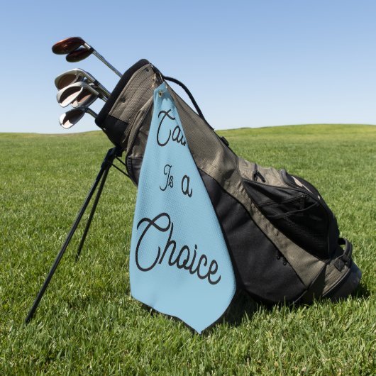 Serviette De Golf Le calme est un choix   (Vert)
