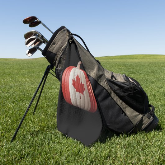 Serviette De Golf Le Citrouille du drapeau canadien Maple Leaf remer (Vert)