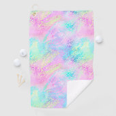 Serviette De Golf Le design Iridescente Leopard Series 10 (En situation)