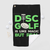 Serviette De Golf Le Disk Golf Est Comme Magique Mais Réel (En situation)