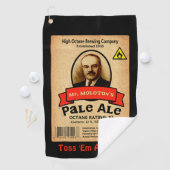 Serviette De Golf Le Étiquette Pale Ale de M. Molotov (En situation)