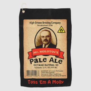Serviette De Golf Le Étiquette Pale Ale de M. Molotov