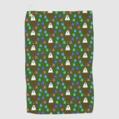 Serviette De Golf Le fantôme de Noël présente drôle (Devant)