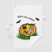Serviette De Golf Le fantôme d'Halloween, chauve-souris, fantôme et  (En situation)