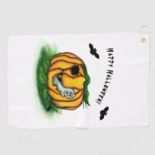 Serviette De Golf Le fantôme d'Halloween, chauve-souris, fantôme et  (Horizontal)