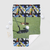 Serviette De Golf Le Golf Au Vert, (En situation)