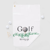 Serviette De Golf Le golf est mon jeu (En situation)