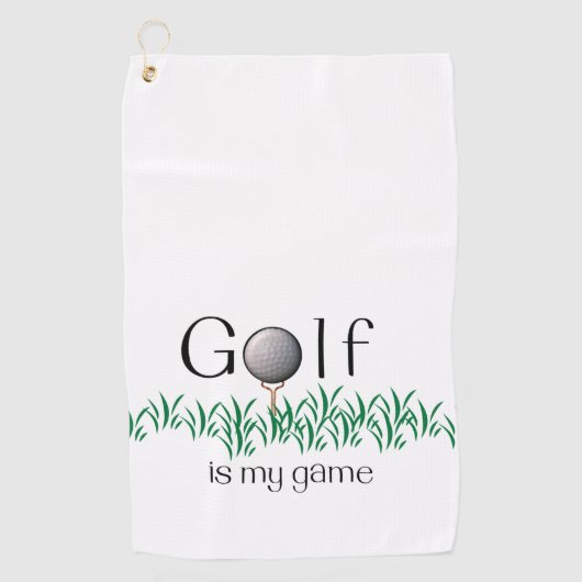 Serviette De Golf Le golf est mon jeu (Devant)