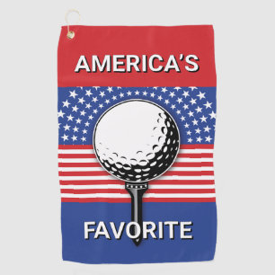 Serviette De Golf Le golf patriotique américain