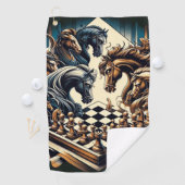 Serviette De Golf Le jeu des chevaliers - les échecs rencontre l'ima (En situation)