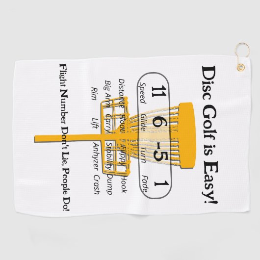 Serviette De Golf Le jeu facile (Horizontal)