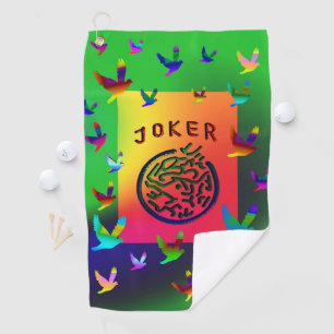 Serviette De Golf Le joker vert d'heure-milliampère Jongg rêve la