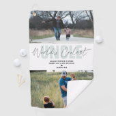 Serviette De Golf Le meilleur oncle du monde | Collage photo moderne (En situation)