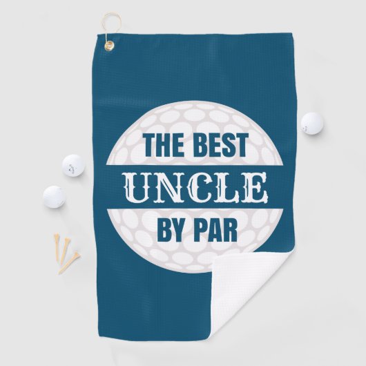 Serviette De Golf Le meilleur oncle par Par Golfers Funny Pun Navy B (En situation)