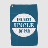 Serviette De Golf Le meilleur oncle par Par Golfers Funny Pun Navy B (Devant)