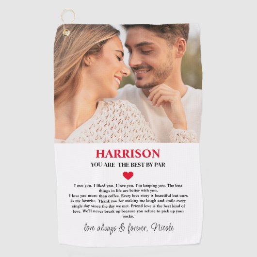 SERVIETTE DE GOLF LE MEILLEUR PAR PAR RED HEART MESSATO (Devant)