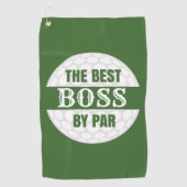Serviette De Golf Le meilleur patron par Par Golfers Funny Pun (Devant)