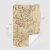 Serviette De Golf Le monde, la projection de Mercator (En situation)