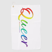 Serviette De Golf Le mot unique expressif et étrange de SlipperyJoe (Devant)
