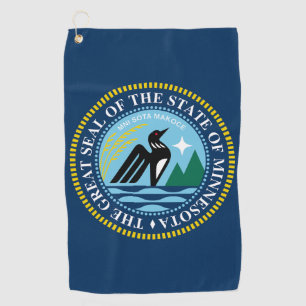 Serviette De Golf Le nouveau drapeau de l'État du Minnesota