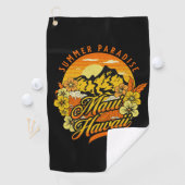 Serviette De Golf Le paradis d'été, Maui Hawaii (En situation)