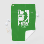 Serviette De Golf Le Père du Golf avec un Nom Thème de Golf Drôle (En situation)