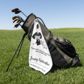 Serviette De Golf Le policier demande à l'homme de l'accompagner ￼ d (Vert)