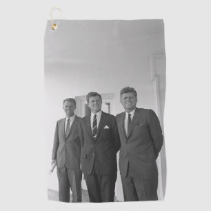 Serviette De Golf Le président américain John Kennedy et ses frères,