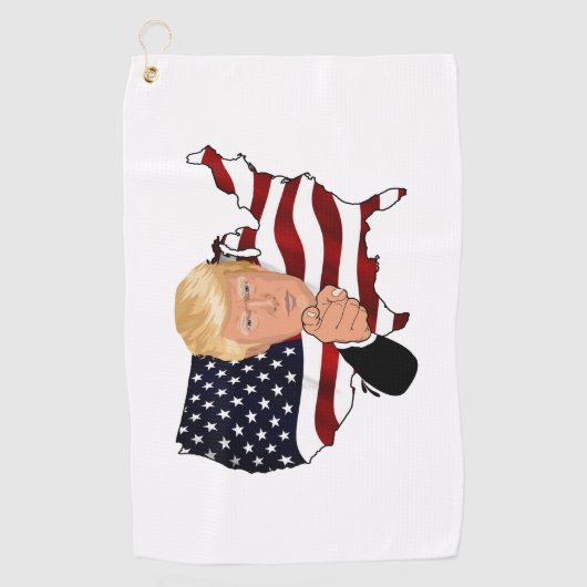 Serviette De Golf Le Président Trump (Devant)