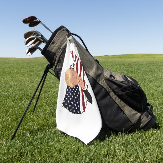 Serviette De Golf Le Président Trump (Vert)