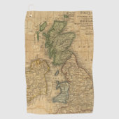 Serviette De Golf Le Royaume-Uni de l'Angleterre, de l'Ecosse et de (Devant)